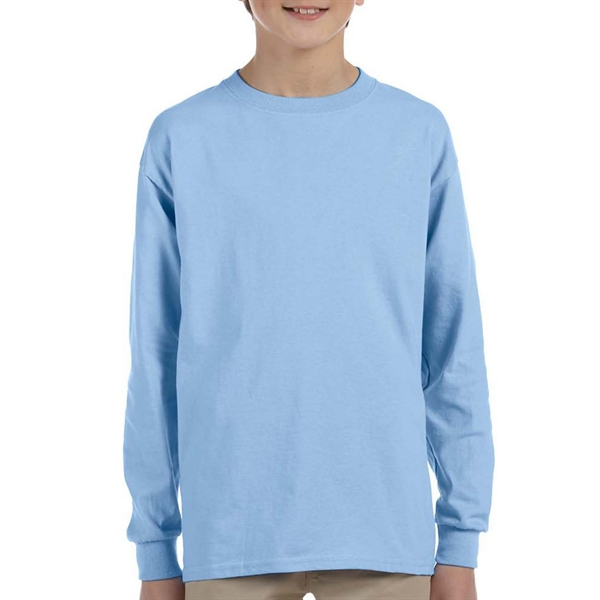Gildan 6.1 oz 100% Preshrunk Youth Long Sleeve T-Shirt - Gildan 6.1 oz 100% Preshrunk Youth Long Sleeve T-Shirt - Image 6 of 16