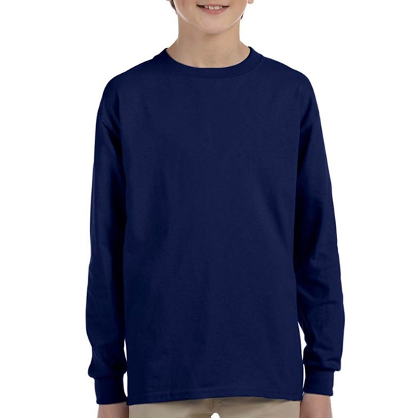 Gildan 6.1 oz 100% Preshrunk Youth Long Sleeve T-Shirt - Gildan 6.1 oz 100% Preshrunk Youth Long Sleeve T-Shirt - Image 9 of 16