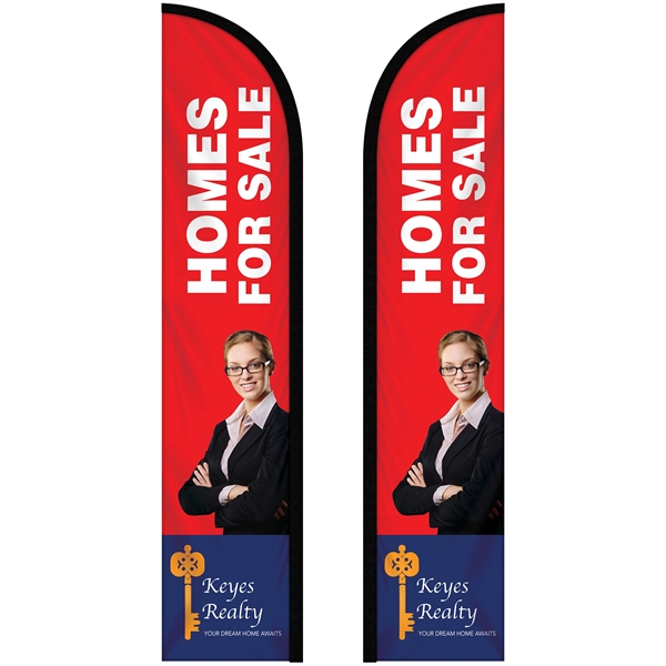 10' Double Sided Custom Portable Half Drop Banners - 10' Double Sided Custom Portable Half Drop Banners - Image 0 of 10