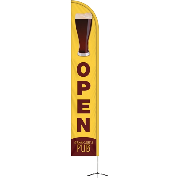12' Double Sided Half Drop Banner w/ Premium Hardware & Base - 12' Double Sided Half Drop Banner w/ Premium Hardware & Base - Image 3 of 15