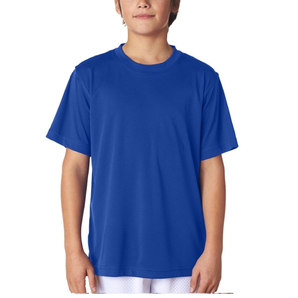 UltraClub 4 oz 100% Micro-Polyester Youth  T-Shirt