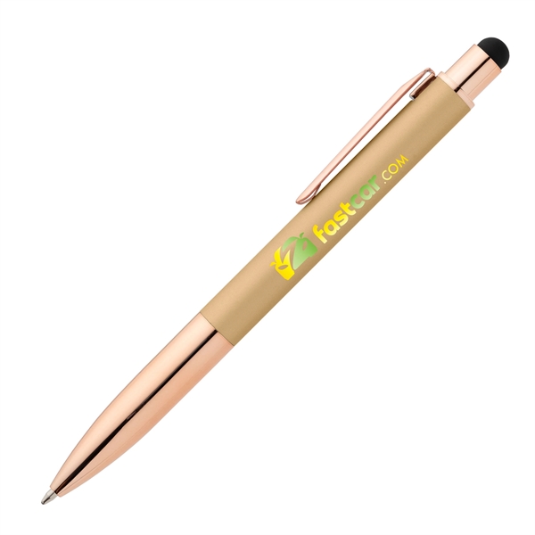 Baltic Softy Rose Gold Pen w/ Stylus - ColorJet - Baltic Softy Rose Gold Pen w/ Stylus - ColorJet - Image 1 of 4