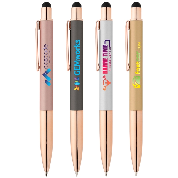 Baltic Softy Rose Gold Pen w/ Stylus - ColorJet - Baltic Softy Rose Gold Pen w/ Stylus - ColorJet - Image 0 of 4