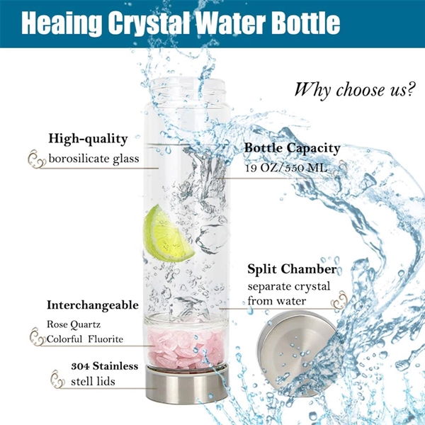 14oz Crystal Water Bottle Elixir Set - 14oz Crystal Water Bottle Elixir Set - Image 3 of 4