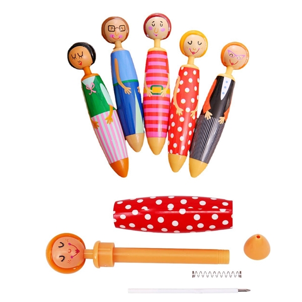 Assorted Fashion Designed Doll Ballpoint Pen Set - Assorted Fashion Designed Doll Ballpoint Pen Set - Image 1 of 3