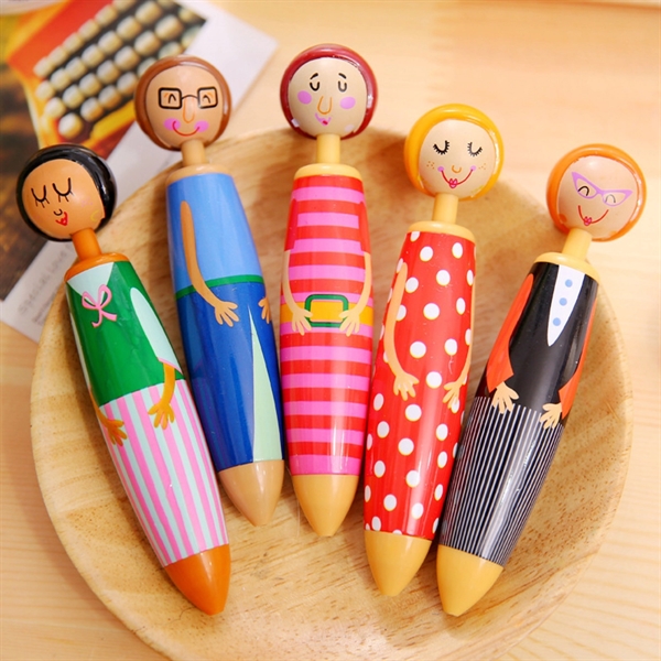 Assorted Fashion Designed Doll Ballpoint Pen Set - Assorted Fashion Designed Doll Ballpoint Pen Set - Image 2 of 3