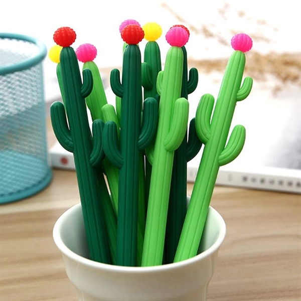 Cactus Shaped Gel Pens - Cactus Shaped Gel Pens - Image 1 of 2