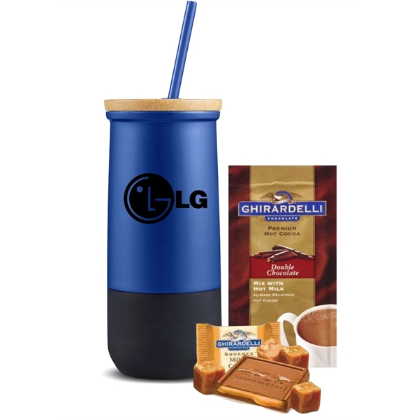 Stainless Tumbler with Cocoa & Chocolate - Stainless Tumbler with Cocoa & Chocolate - Image 1 of 4
