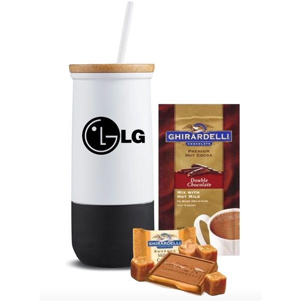 Stainless Tumbler with Cocoa & Chocolate - Stainless Tumbler with Cocoa & Chocolate - Image 2 of 4