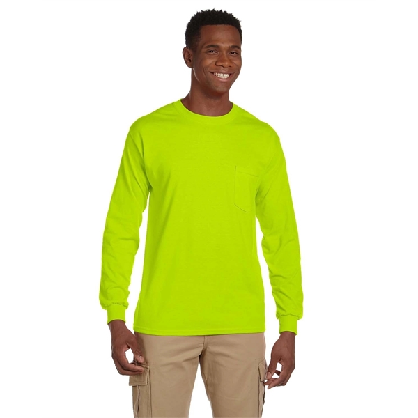 Gildan Adult Ultra Cotton® Long-Sleeve Pocket T-Shirt - Gildan Adult Ultra Cotton® Long-Sleeve Pocket T-Shirt - Image 3 of 48