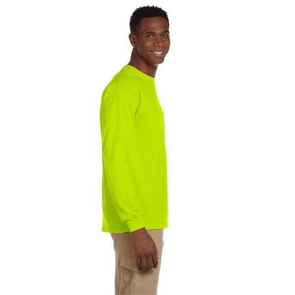 Gildan Adult Ultra Cotton® Long-Sleeve Pocket T-Shirt - Gildan Adult Ultra Cotton® Long-Sleeve Pocket T-Shirt - Image 4 of 48