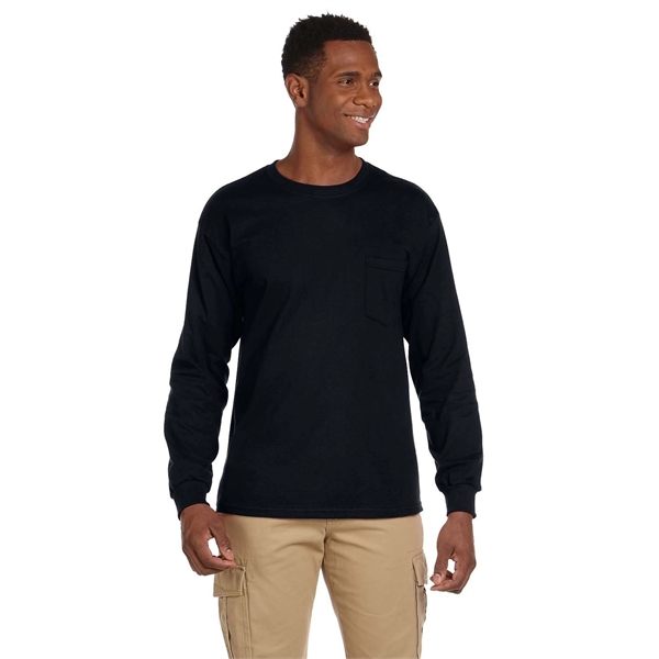 Gildan Adult Ultra Cotton® Long-Sleeve Pocket T-Shirt - Gildan Adult Ultra Cotton® Long-Sleeve Pocket T-Shirt - Image 6 of 48