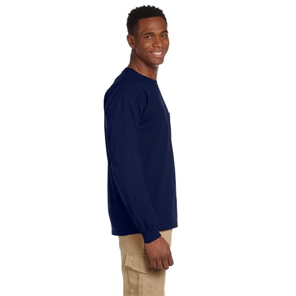 Gildan Adult Ultra Cotton® Long-Sleeve Pocket T-Shirt - Gildan Adult Ultra Cotton® Long-Sleeve Pocket T-Shirt - Image 10 of 48