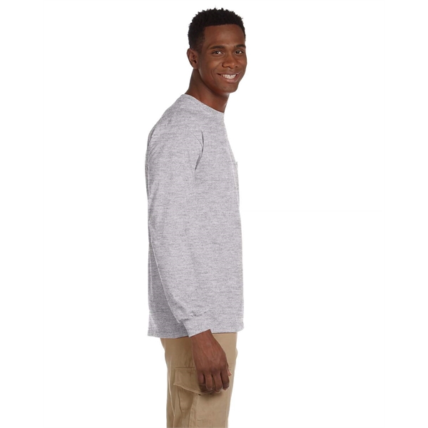 Gildan Adult Ultra Cotton® Long-Sleeve Pocket T-Shirt - Gildan Adult Ultra Cotton® Long-Sleeve Pocket T-Shirt - Image 16 of 48