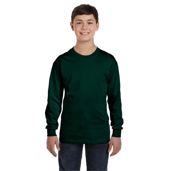 Gildan Youth Heavy Cotton™ Long-Sleeve T-Shirt - Gildan Youth Heavy Cotton™ Long-Sleeve T-Shirt - Image 3 of 92