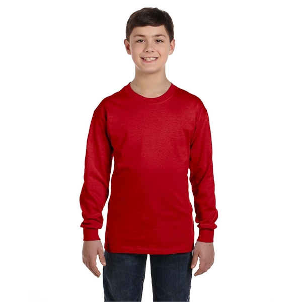 Gildan Youth Heavy Cotton™ Long-Sleeve T-Shirt - Gildan Youth Heavy Cotton™ Long-Sleeve T-Shirt - Image 9 of 92