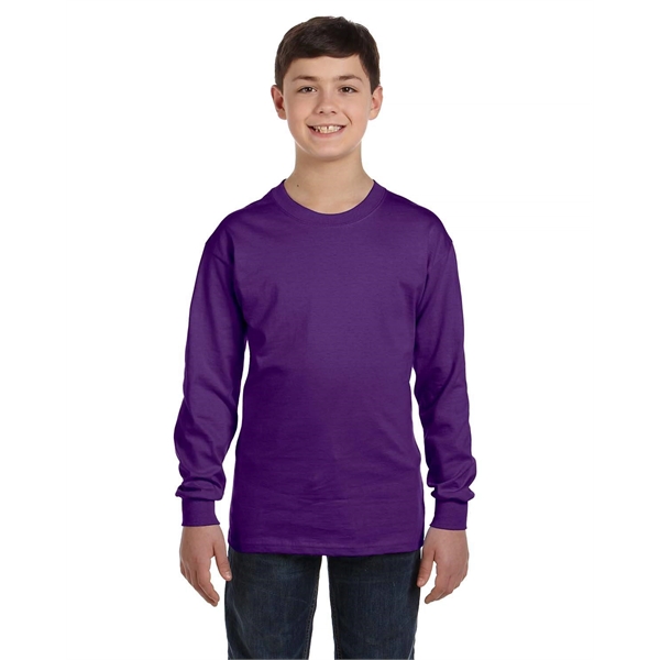 Gildan Youth Heavy Cotton™ Long-Sleeve T-Shirt - Gildan Youth Heavy Cotton™ Long-Sleeve T-Shirt - Image 21 of 92