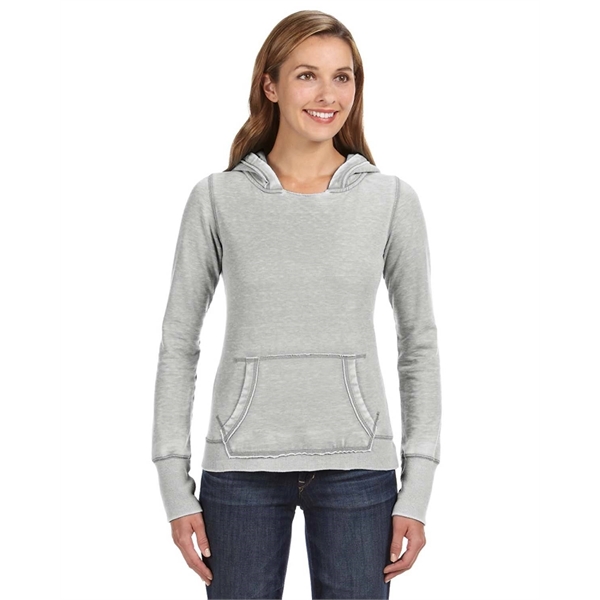 J America Ladies' Zen Pullover Fleece Hooded Sweatshirt - J America Ladies' Zen Pullover Fleece Hooded Sweatshirt - Image 3 of 35