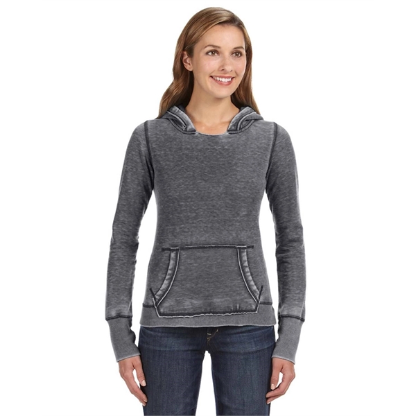 J America Ladies' Zen Pullover Fleece Hooded Sweatshirt - J America Ladies' Zen Pullover Fleece Hooded Sweatshirt - Image 6 of 35