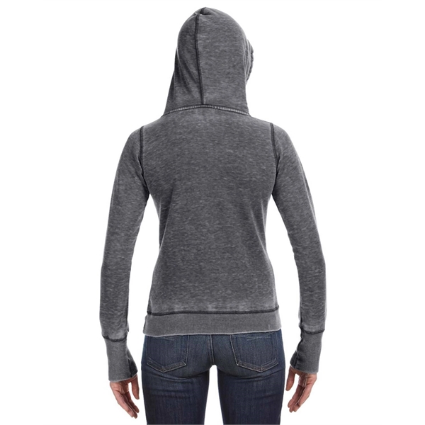 J America Ladies' Zen Pullover Fleece Hooded Sweatshirt - J America Ladies' Zen Pullover Fleece Hooded Sweatshirt - Image 8 of 35