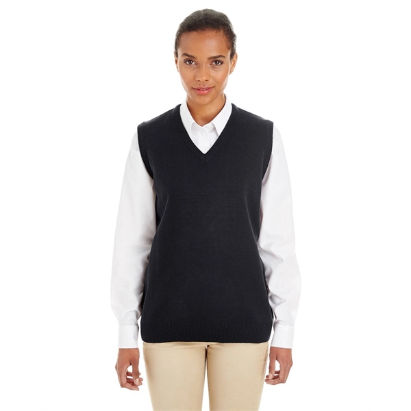 Harriton Ladies' Pilbloc™ V-Neck Sweater Vest - Harriton Ladies' Pilbloc™ V-Neck Sweater Vest - Image 3 of 27