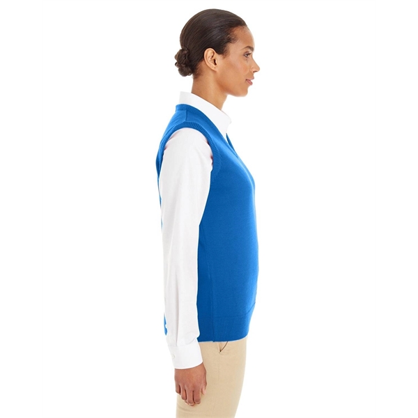 Harriton Ladies' Pilbloc™ V-Neck Sweater Vest - Harriton Ladies' Pilbloc™ V-Neck Sweater Vest - Image 8 of 27