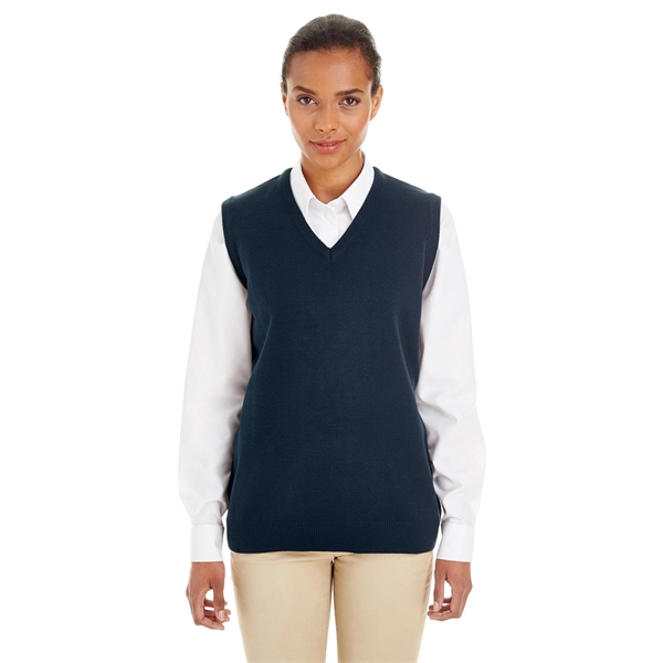 Harriton Ladies' Pilbloc™ V-Neck Sweater Vest - Harriton Ladies' Pilbloc™ V-Neck Sweater Vest - Image 9 of 27