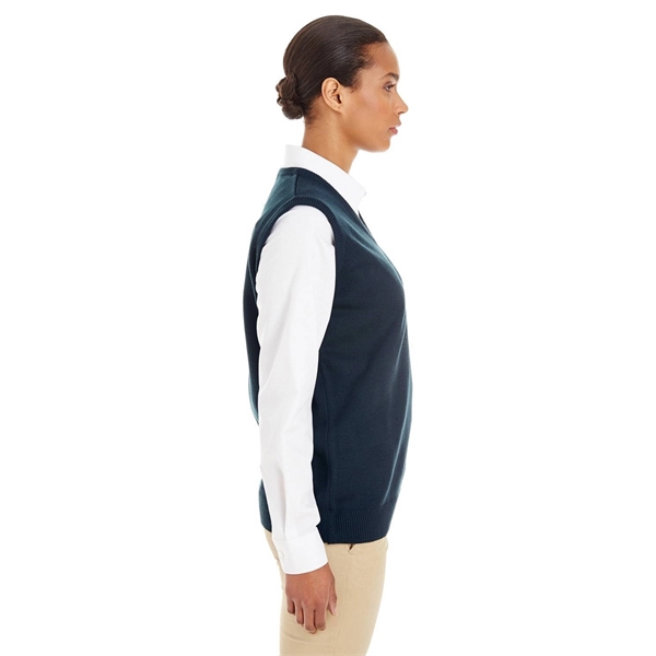 Harriton Ladies' Pilbloc™ V-Neck Sweater Vest - Harriton Ladies' Pilbloc™ V-Neck Sweater Vest - Image 10 of 27