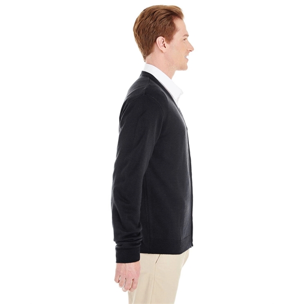 Harriton Men's Pilbloc™ V-Neck Button Cardigan Sweater - Harriton Men's Pilbloc™ V-Neck Button Cardigan Sweater - Image 10 of 33