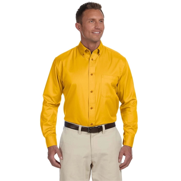 Harriton Men's Easy Blend™ Long-Sleeve Twill Shirt with S... - Harriton Men's Easy Blend™ Long-Sleeve Twill Shirt with S... - Image 0 of 135