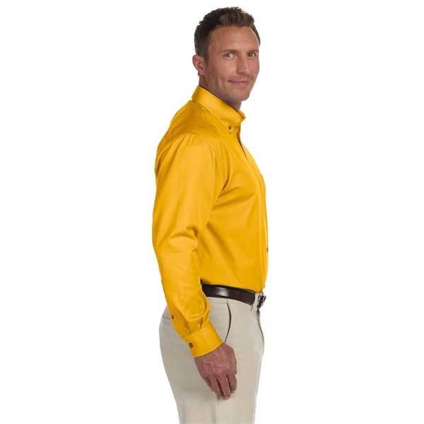 Harriton Men's Easy Blend™ Long-Sleeve Twill Shirt with S... - Harriton Men's Easy Blend™ Long-Sleeve Twill Shirt with S... - Image 1 of 135