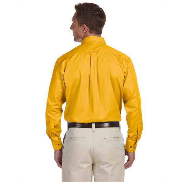 Harriton Men's Easy Blend™ Long-Sleeve Twill Shirt with S... - Harriton Men's Easy Blend™ Long-Sleeve Twill Shirt with S... - Image 2 of 135