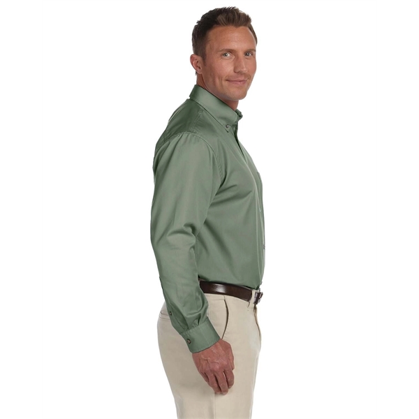 Harriton Men's Easy Blend™ Long-Sleeve Twill Shirt with S... - Harriton Men's Easy Blend™ Long-Sleeve Twill Shirt with S... - Image 4 of 135