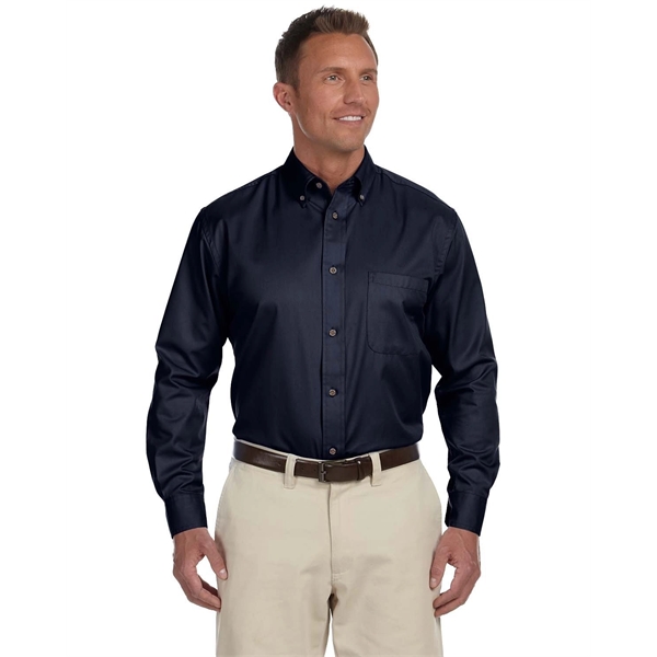 Harriton Men's Easy Blend™ Long-Sleeve Twill Shirt with S... - Harriton Men's Easy Blend™ Long-Sleeve Twill Shirt with S... - Image 6 of 135