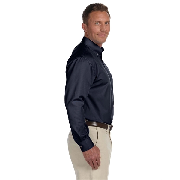 Harriton Men's Easy Blend™ Long-Sleeve Twill Shirt with S... - Harriton Men's Easy Blend™ Long-Sleeve Twill Shirt with S... - Image 7 of 135
