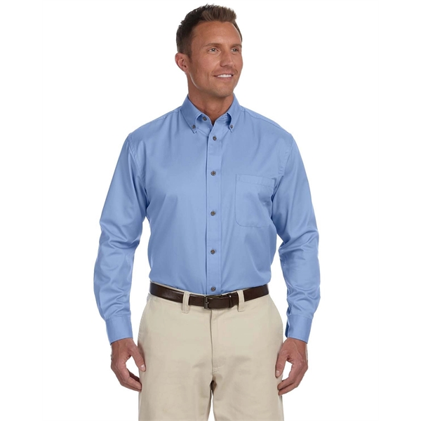 Harriton Men's Easy Blend™ Long-Sleeve Twill Shirt with S... - Harriton Men's Easy Blend™ Long-Sleeve Twill Shirt with S... - Image 9 of 135