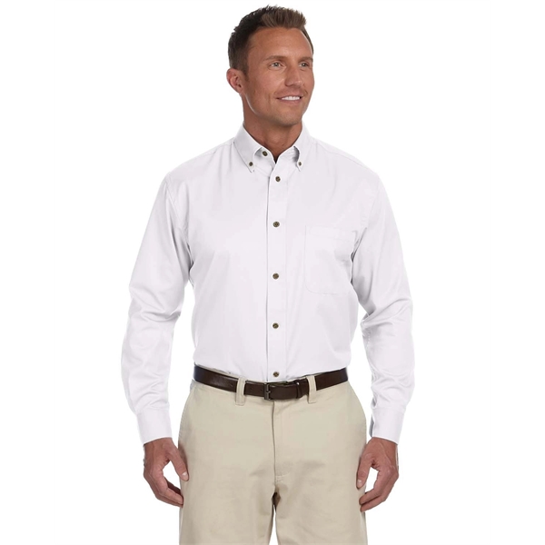 Harriton Men's Easy Blend™ Long-Sleeve Twill Shirt with S... - Harriton Men's Easy Blend™ Long-Sleeve Twill Shirt with S... - Image 12 of 135