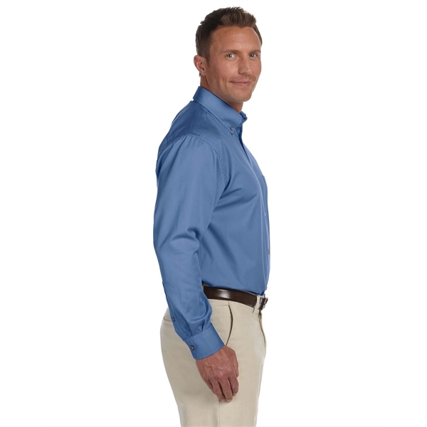 Harriton Men's Easy Blend™ Long-Sleeve Twill Shirt with S... - Harriton Men's Easy Blend™ Long-Sleeve Twill Shirt with S... - Image 19 of 135