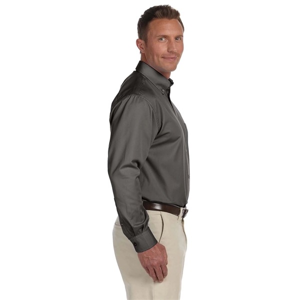 Harriton Men's Easy Blend™ Long-Sleeve Twill Shirt with S... - Harriton Men's Easy Blend™ Long-Sleeve Twill Shirt with S... - Image 25 of 135