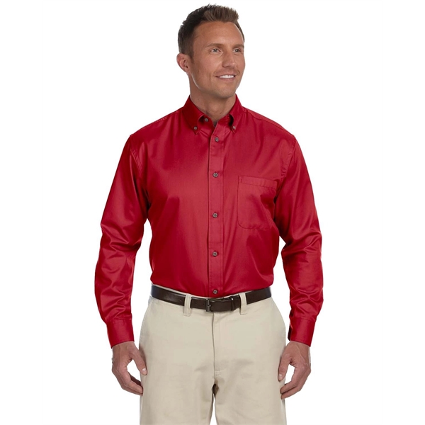 Harriton Men's Easy Blend™ Long-Sleeve Twill Shirt with S... - Harriton Men's Easy Blend™ Long-Sleeve Twill Shirt with S... - Image 30 of 135