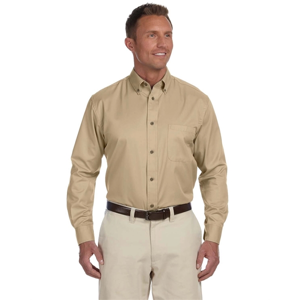Harriton Men's Easy Blend™ Long-Sleeve Twill Shirt with S... - Harriton Men's Easy Blend™ Long-Sleeve Twill Shirt with S... - Image 36 of 135
