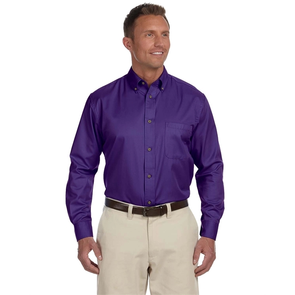 Harriton Men's Easy Blend™ Long-Sleeve Twill Shirt with S... - Harriton Men's Easy Blend™ Long-Sleeve Twill Shirt with S... - Image 45 of 135