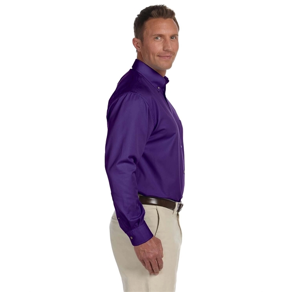 Harriton Men's Easy Blend™ Long-Sleeve Twill Shirt with S... - Harriton Men's Easy Blend™ Long-Sleeve Twill Shirt with S... - Image 47 of 135