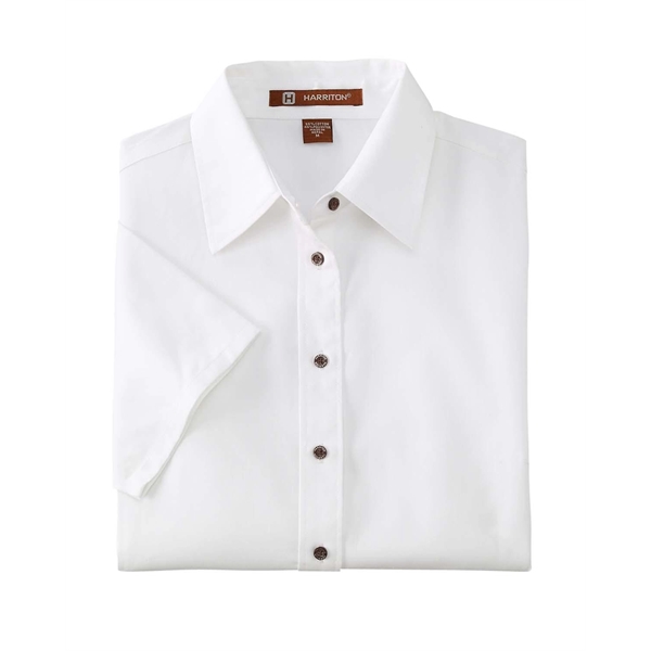 Harriton Ladies' Easy Blend™ Short-Sleeve Twill Shirt wit... - Harriton Ladies' Easy Blend™ Short-Sleeve Twill Shirt wit... - Image 0 of 47