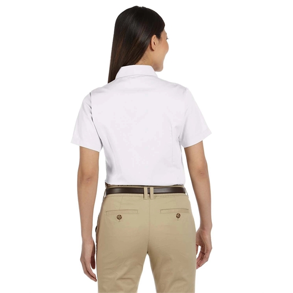 Harriton Ladies' Easy Blend™ Short-Sleeve Twill Shirt wit... - Harriton Ladies' Easy Blend™ Short-Sleeve Twill Shirt wit... - Image 2 of 47