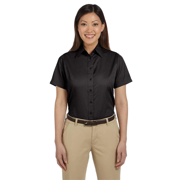 Harriton Ladies' Easy Blend™ Short-Sleeve Twill Shirt wit... - Harriton Ladies' Easy Blend™ Short-Sleeve Twill Shirt wit... - Image 6 of 47