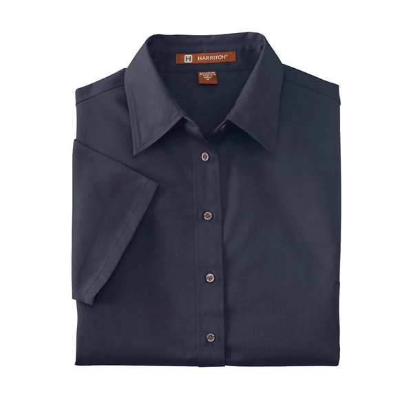Harriton Ladies' Easy Blend™ Short-Sleeve Twill Shirt wit... - Harriton Ladies' Easy Blend™ Short-Sleeve Twill Shirt wit... - Image 12 of 47
