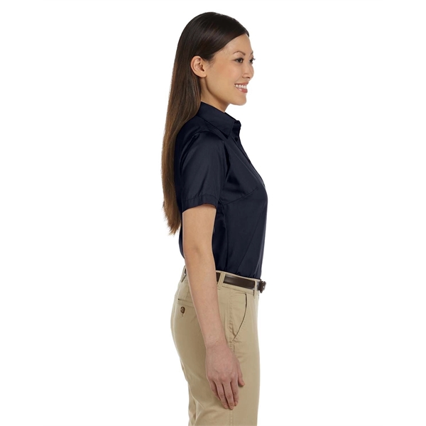 Harriton Ladies' Easy Blend™ Short-Sleeve Twill Shirt wit... - Harriton Ladies' Easy Blend™ Short-Sleeve Twill Shirt wit... - Image 13 of 47