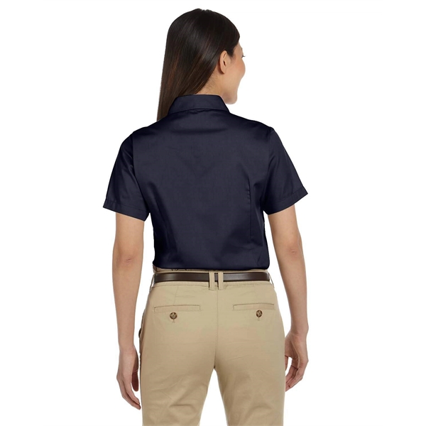 Harriton Ladies' Easy Blend™ Short-Sleeve Twill Shirt wit... - Harriton Ladies' Easy Blend™ Short-Sleeve Twill Shirt wit... - Image 14 of 47