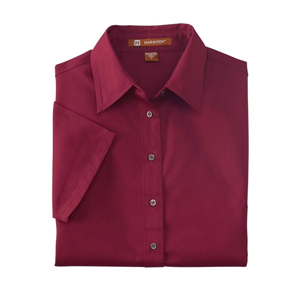 Harriton Ladies' Easy Blend™ Short-Sleeve Twill Shirt wit... - Harriton Ladies' Easy Blend™ Short-Sleeve Twill Shirt wit... - Image 15 of 47